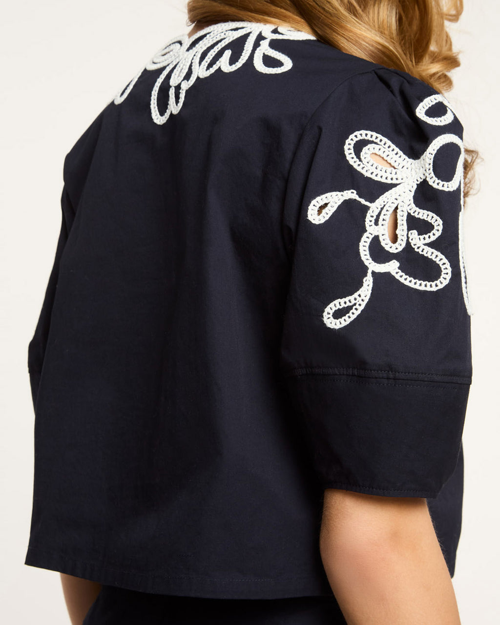 Paisley Bloom Embroidered Bellara Top