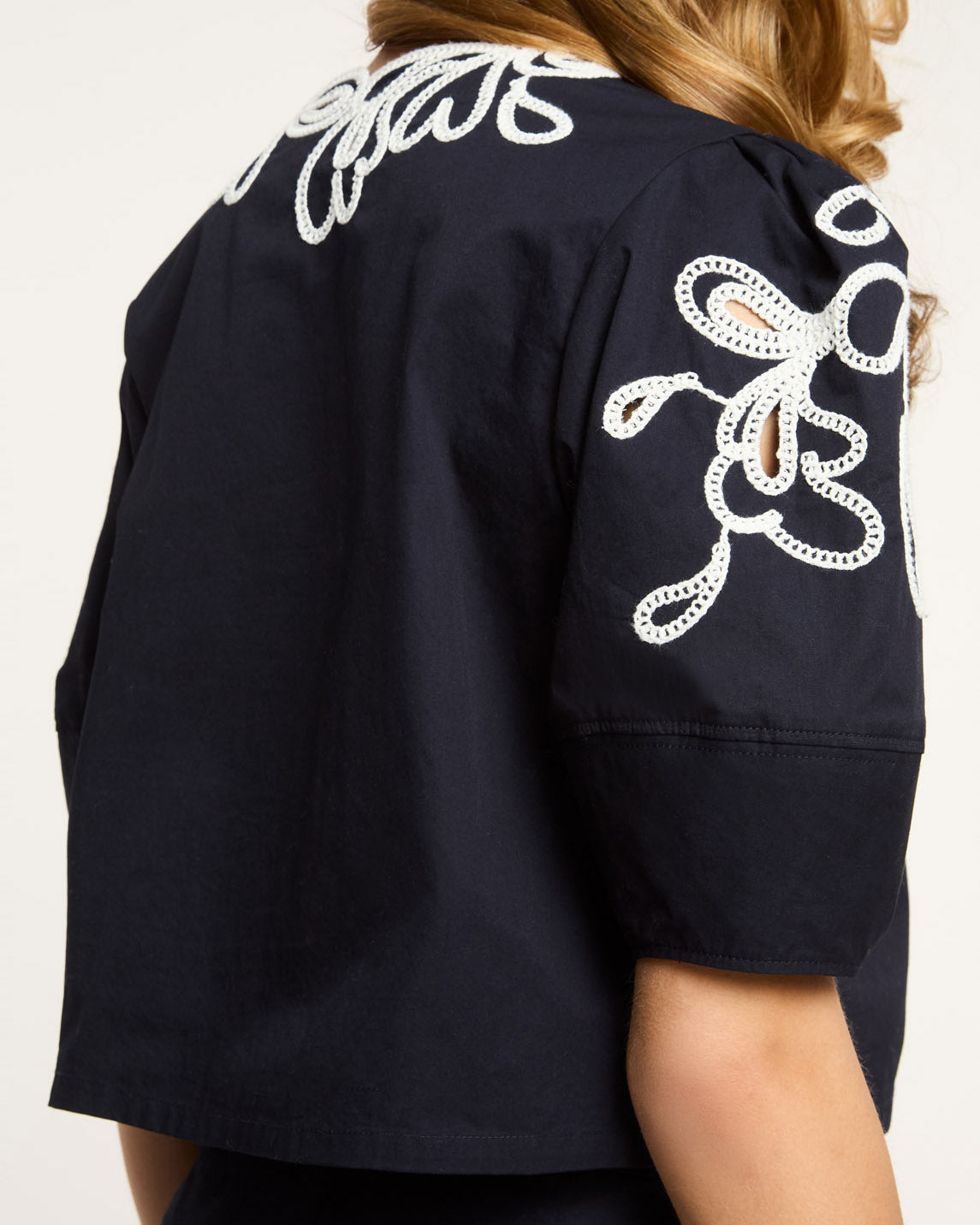 Paisley Bloom Embroidered Bellara Top