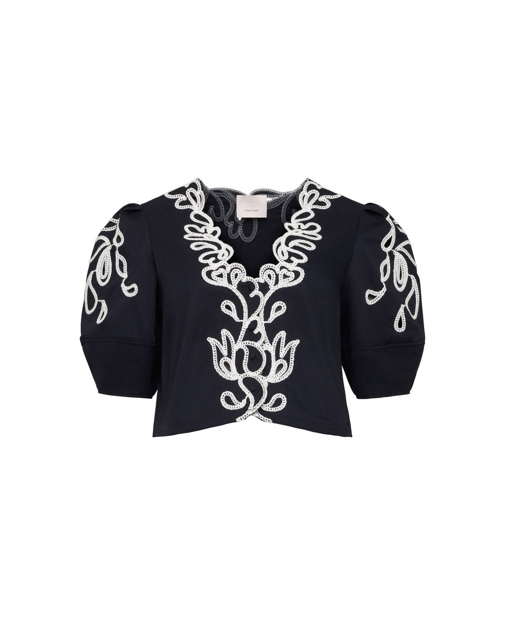 Paisley Bloom Embroidered Bellara Top