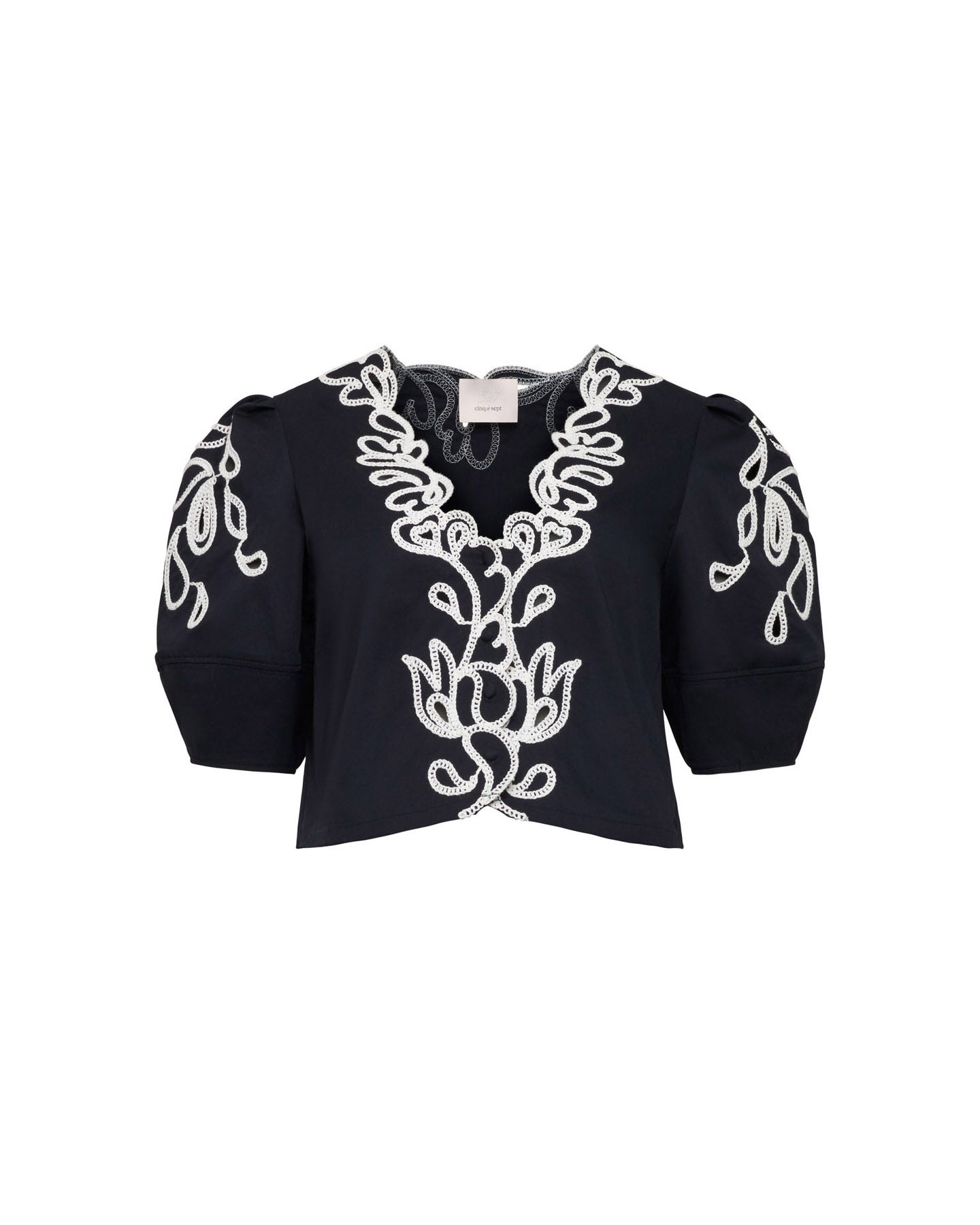 Paisley Bloom Embroidered Bellara Top