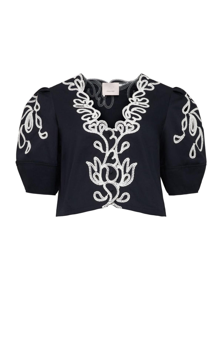 Paisley Bloom Embroidered Bellara Top – Cinq à Sept