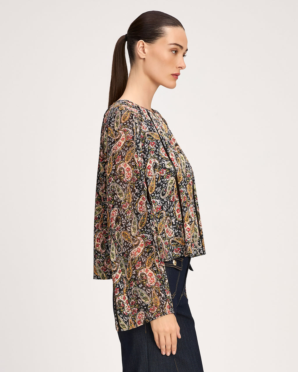 Rose Paisley Virelia Top