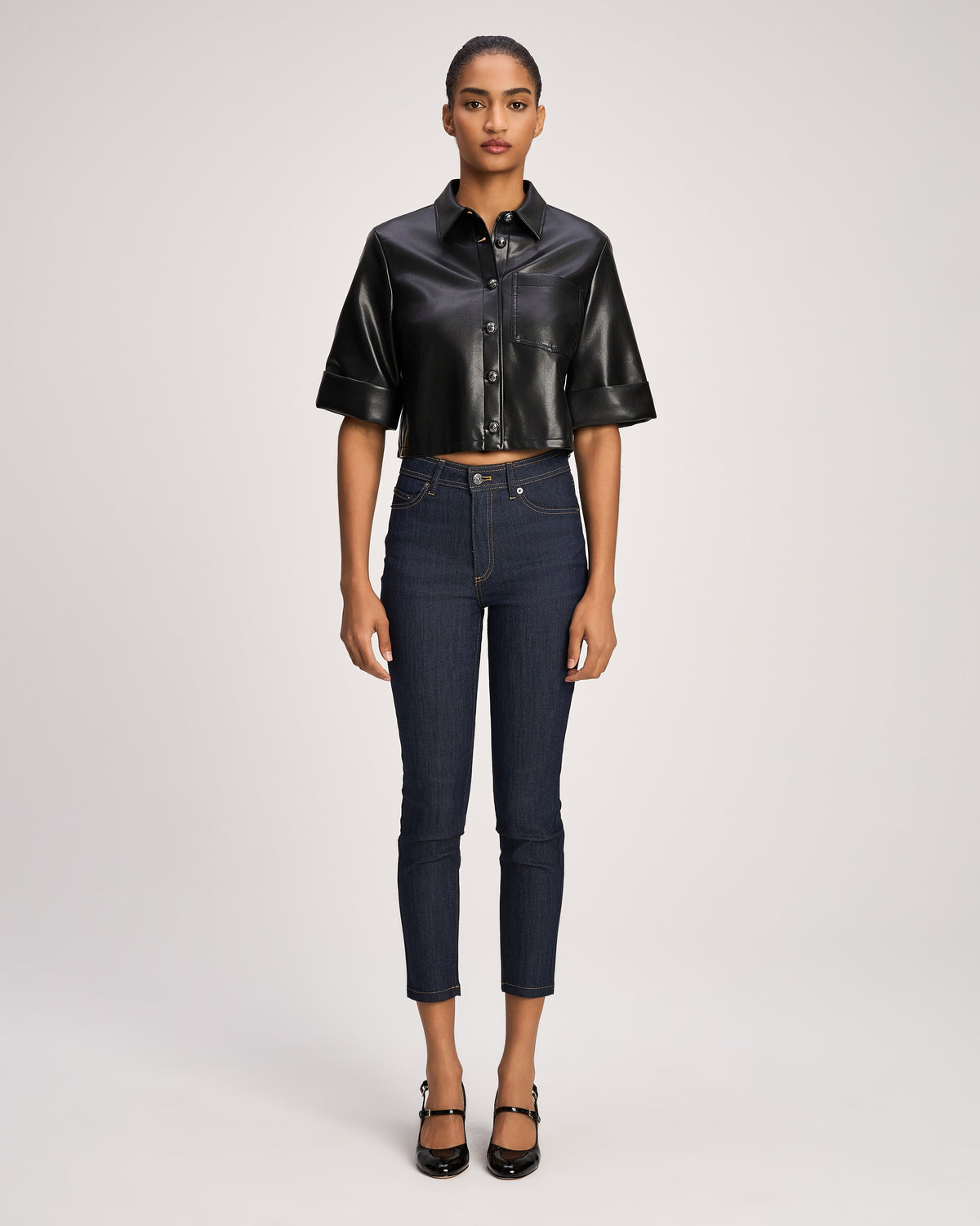 Vegan Leather Aiden Top