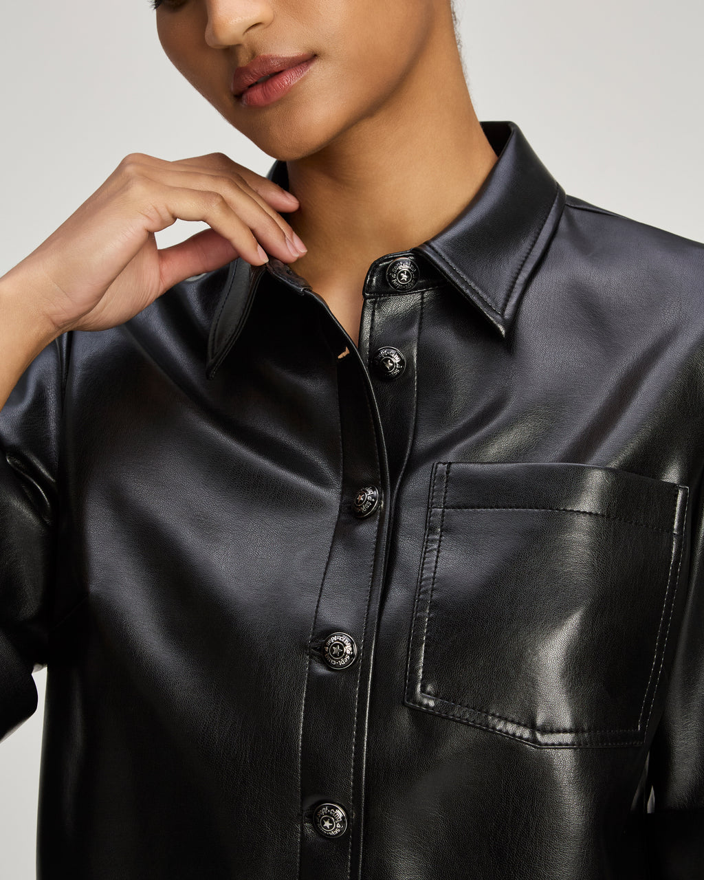 Vegan Leather Aiden Top