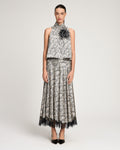 Trompe L'Oeil Lace Feather Romee Top