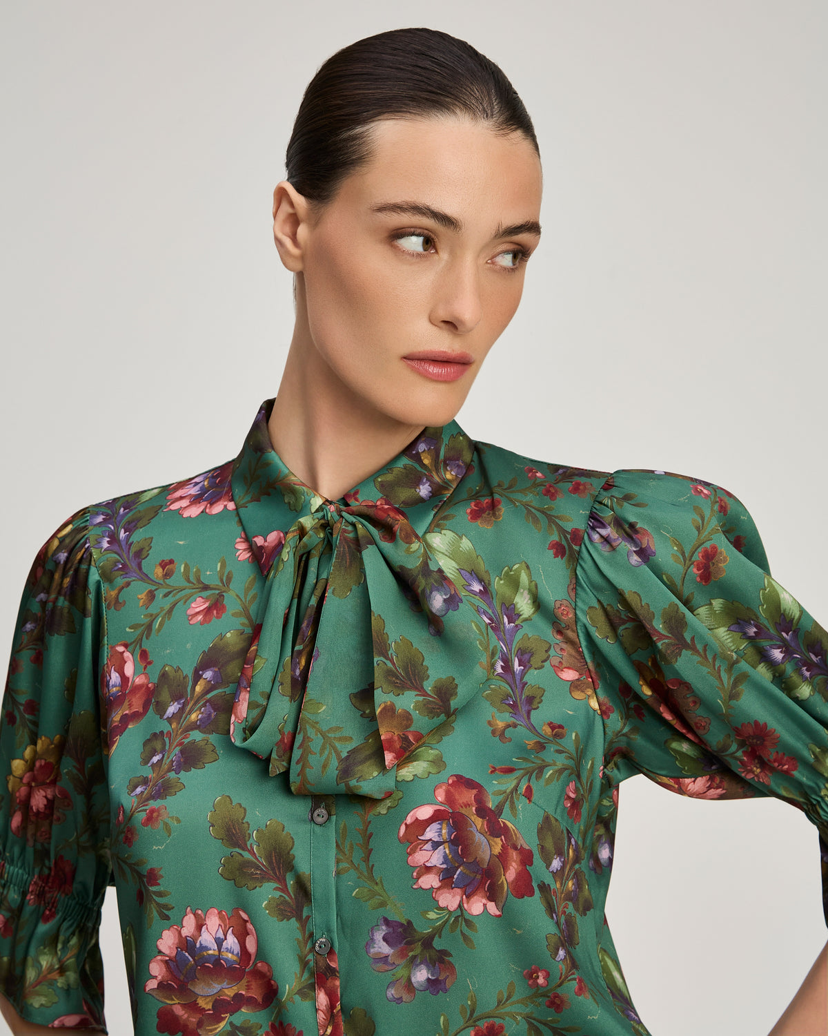 Fresco Floral Bow Fiona Top
