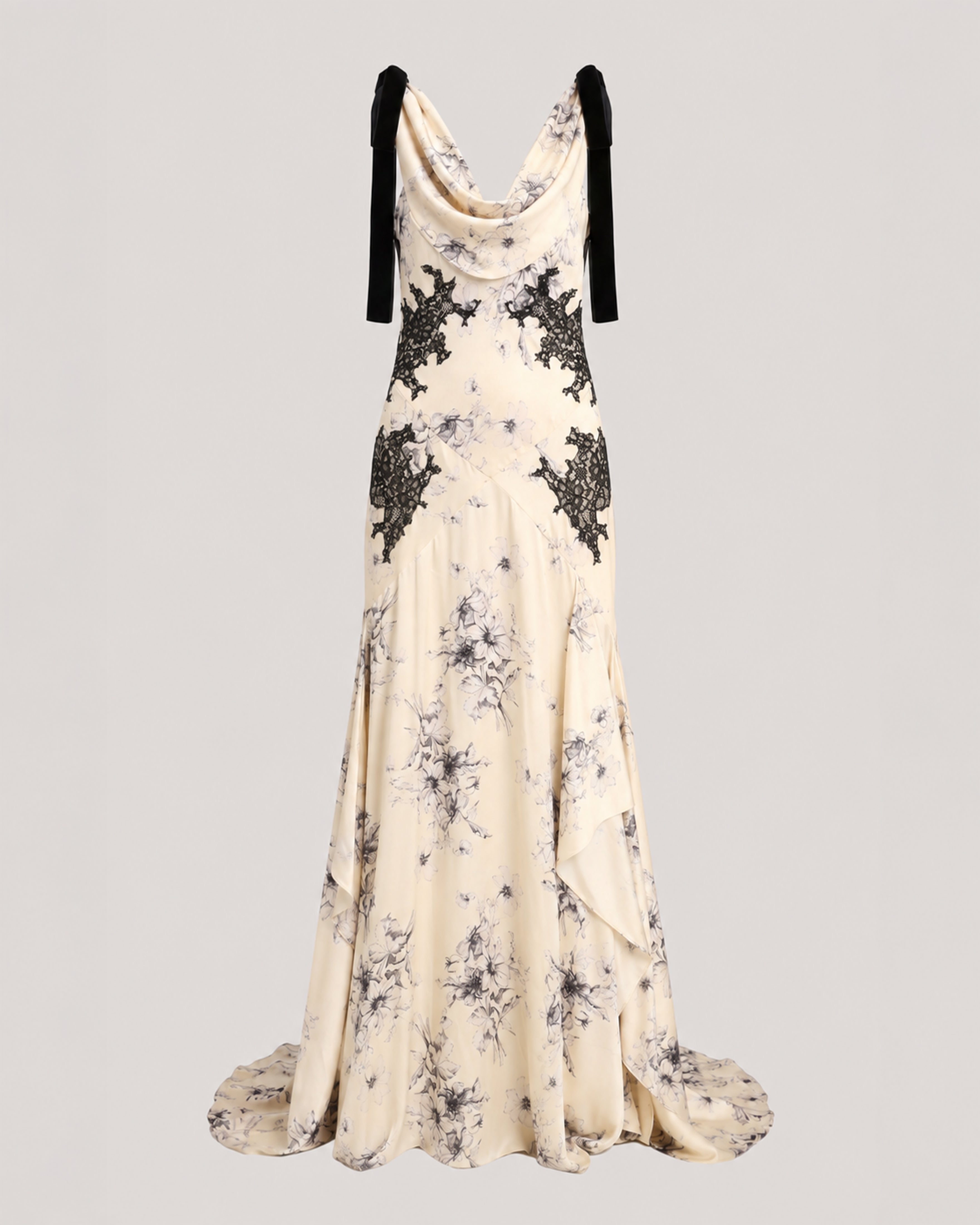 Handsketched Floral Antonella Gown