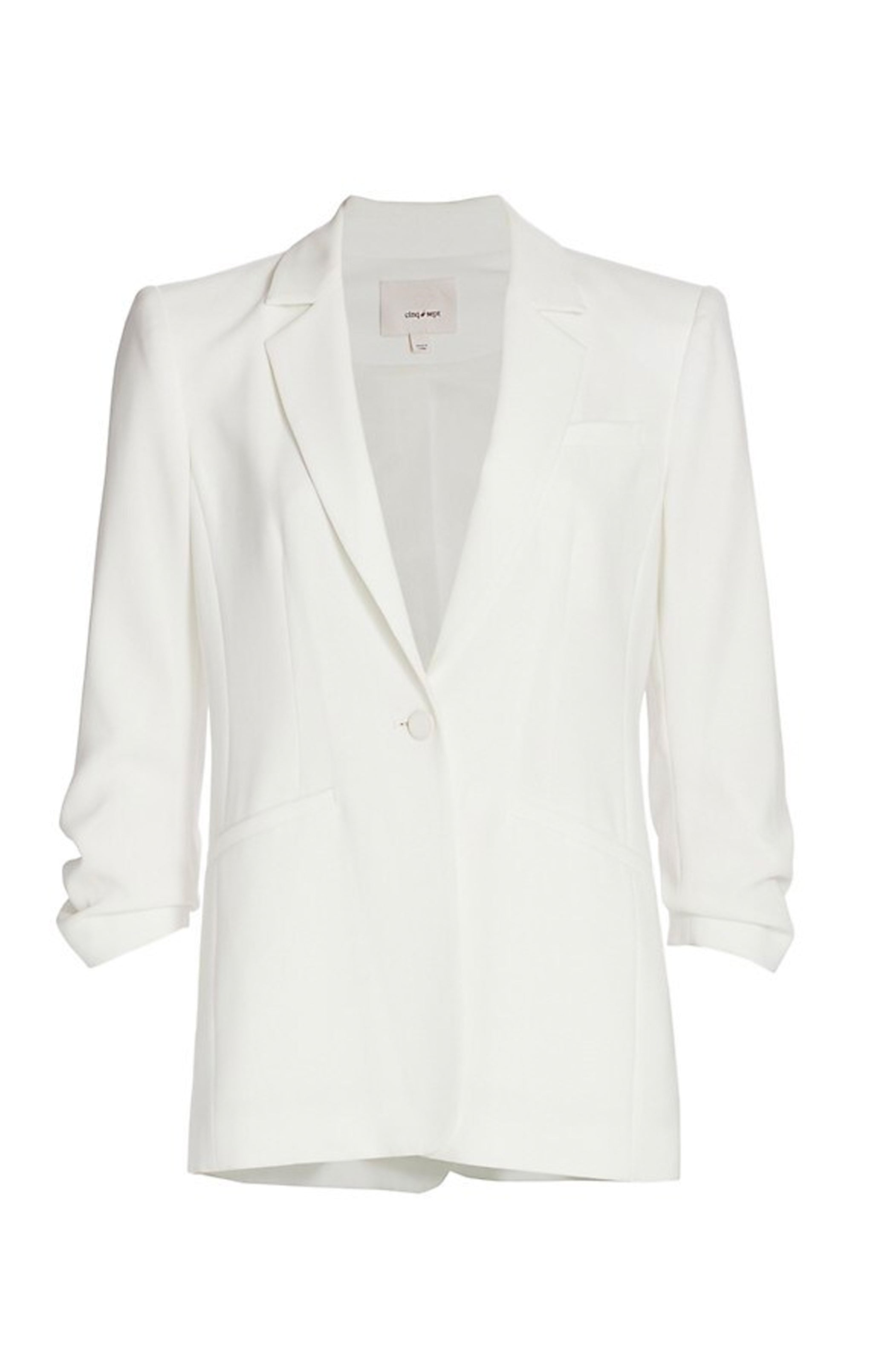 Crepe Khloe Blazer in Ivory