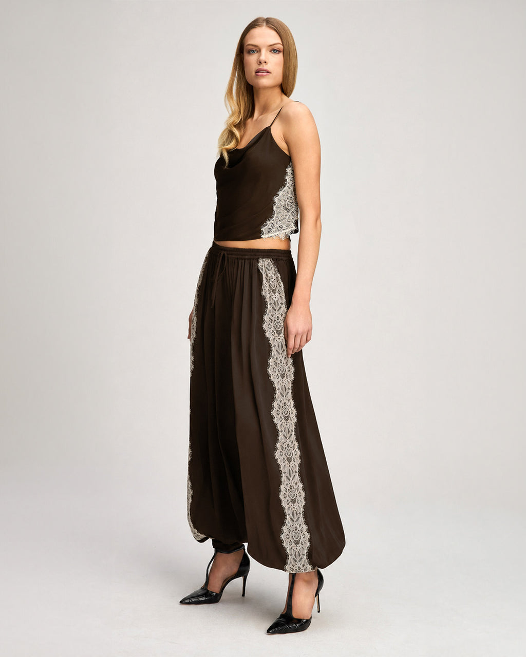 Esme Satin Lace Petit Marta Cami