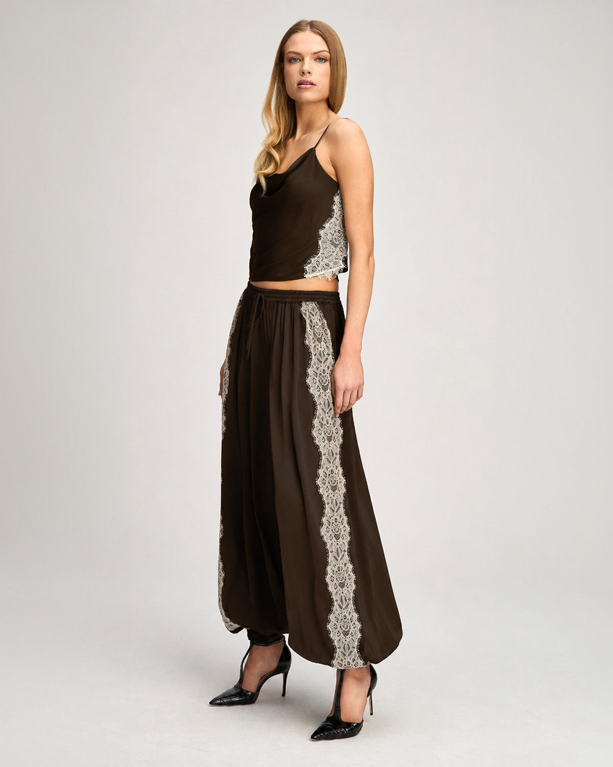 Esme Satin Lace Petit Marta Cami