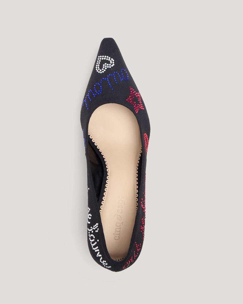 Juliet Heatset Linen Pointed Pump