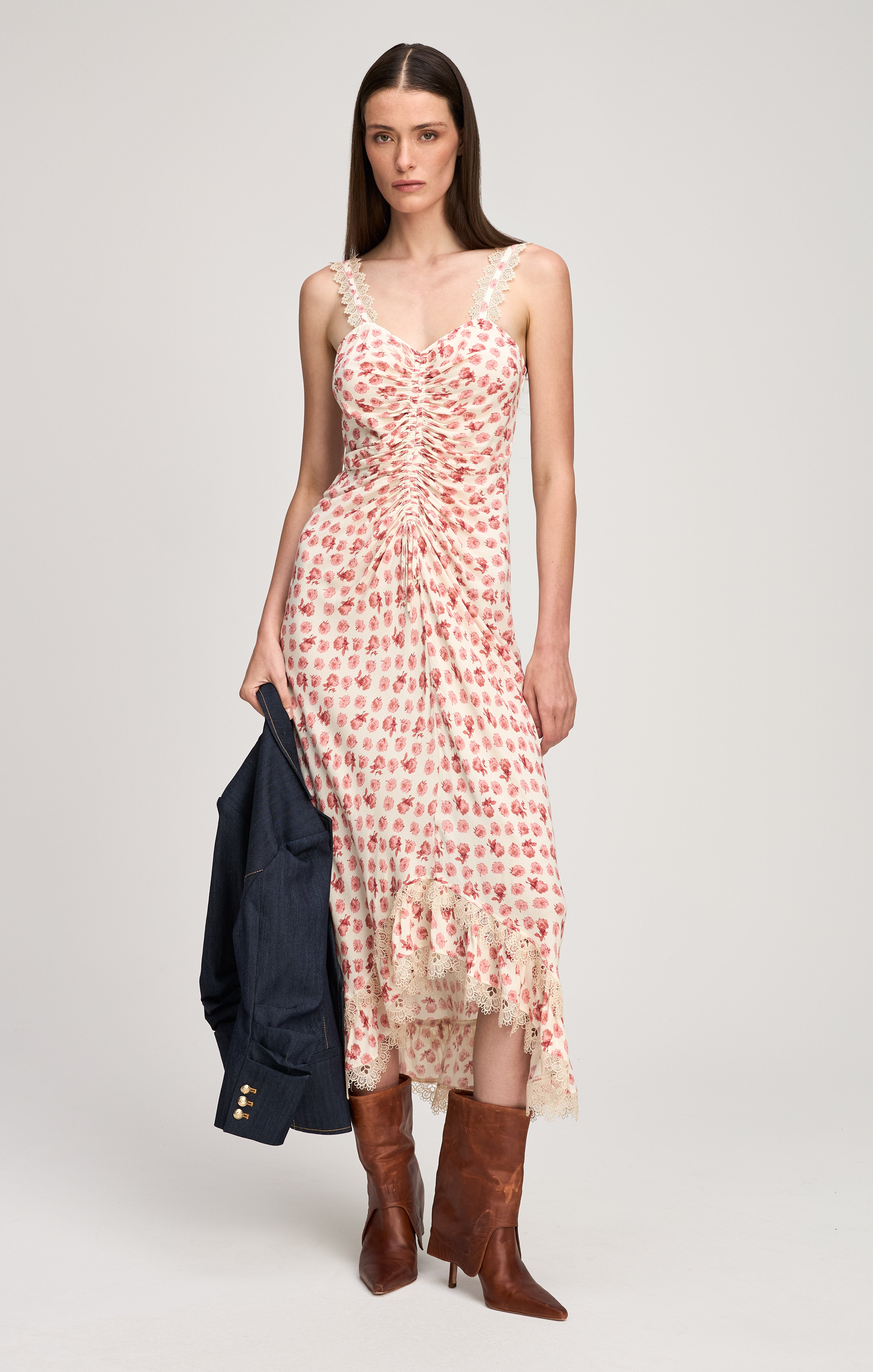 Mini Ikat Roses Stevie Dress