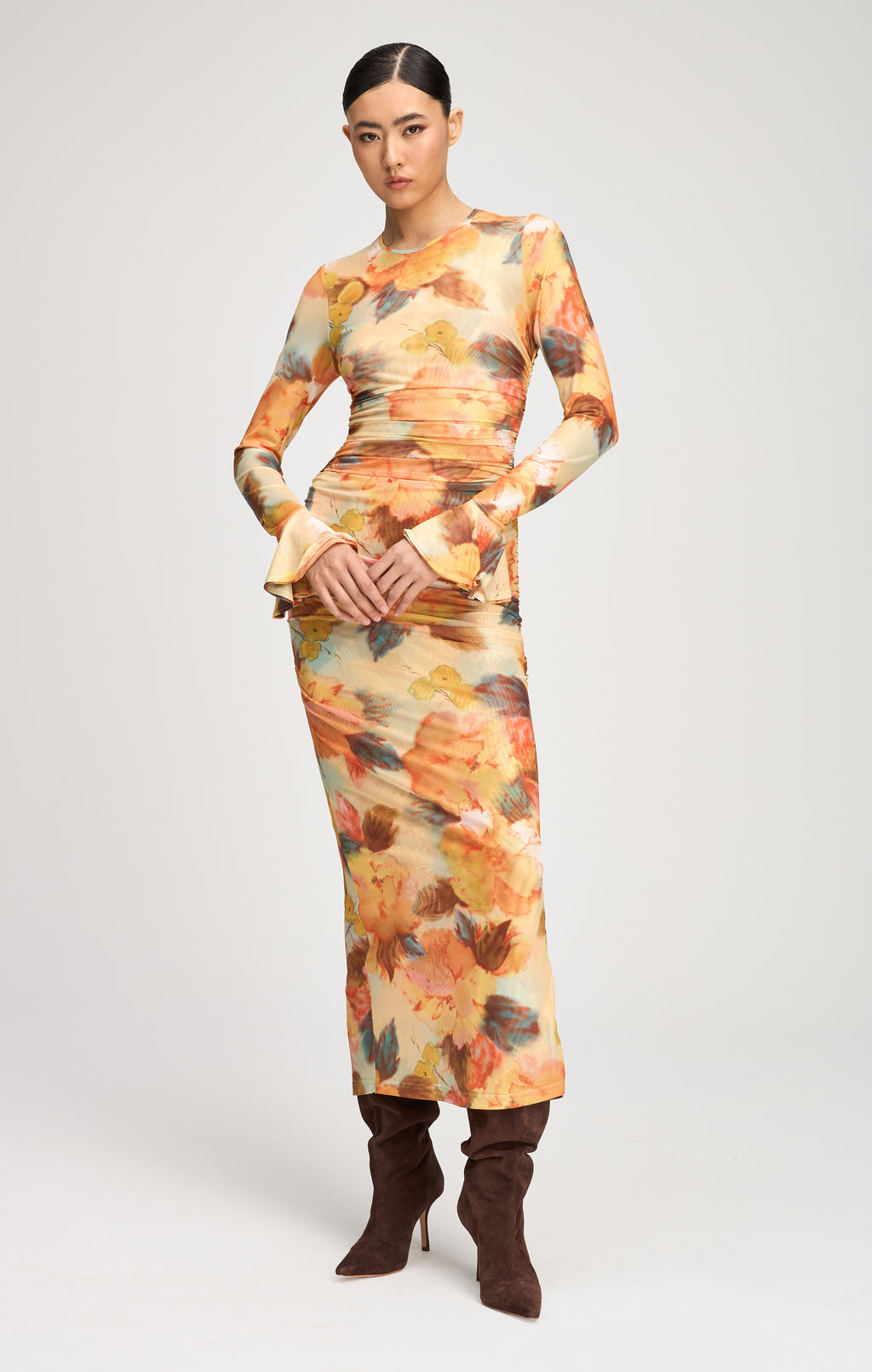 Watercolor Floral Neriah Dress