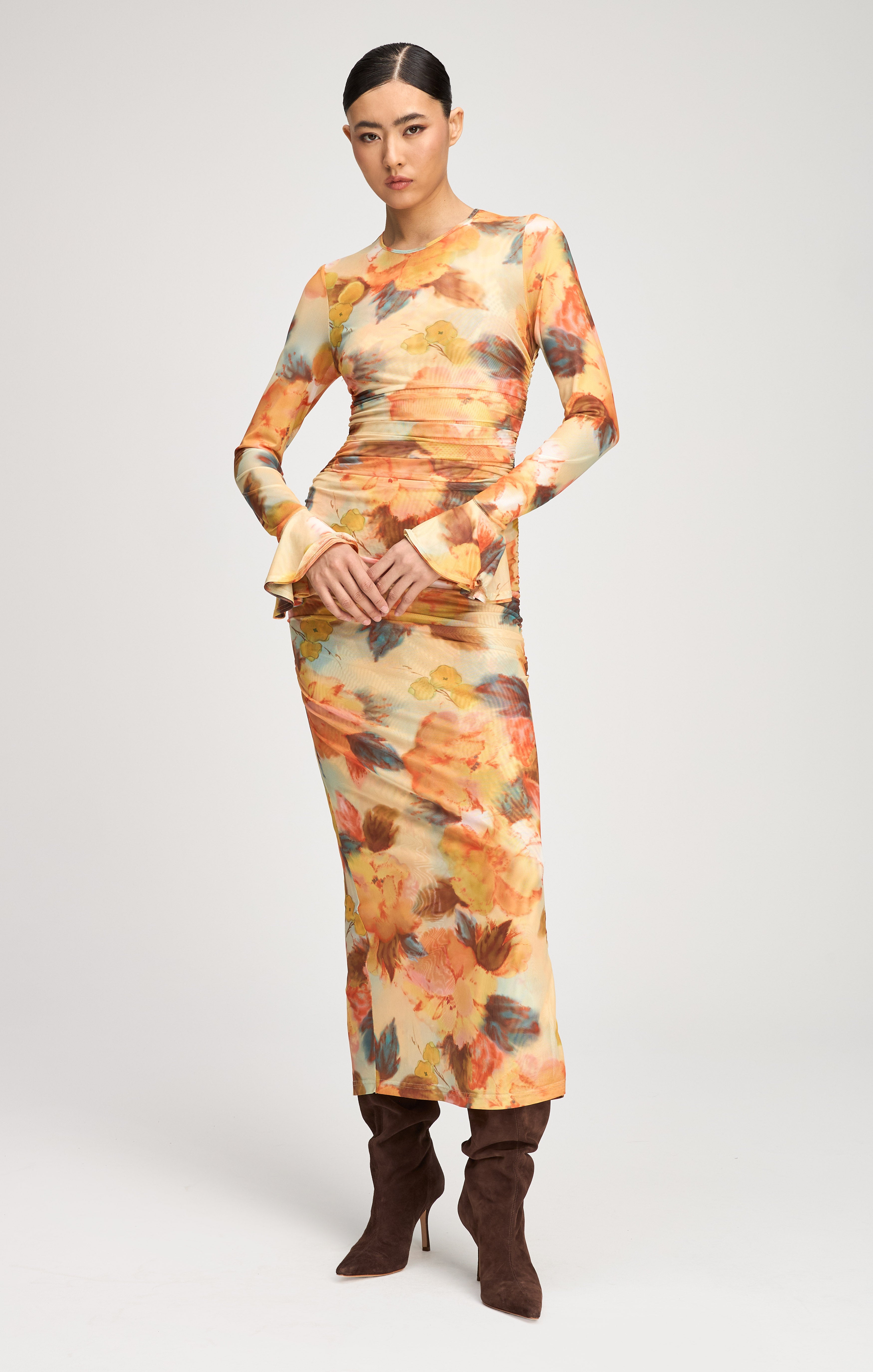 Watercolor Floral Neriah Dress