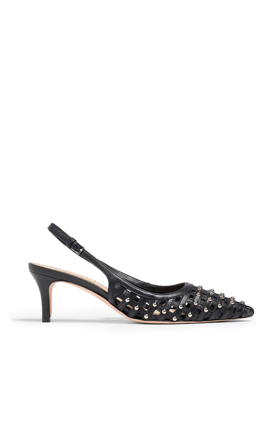Rena Cage Studded Slingback Pump