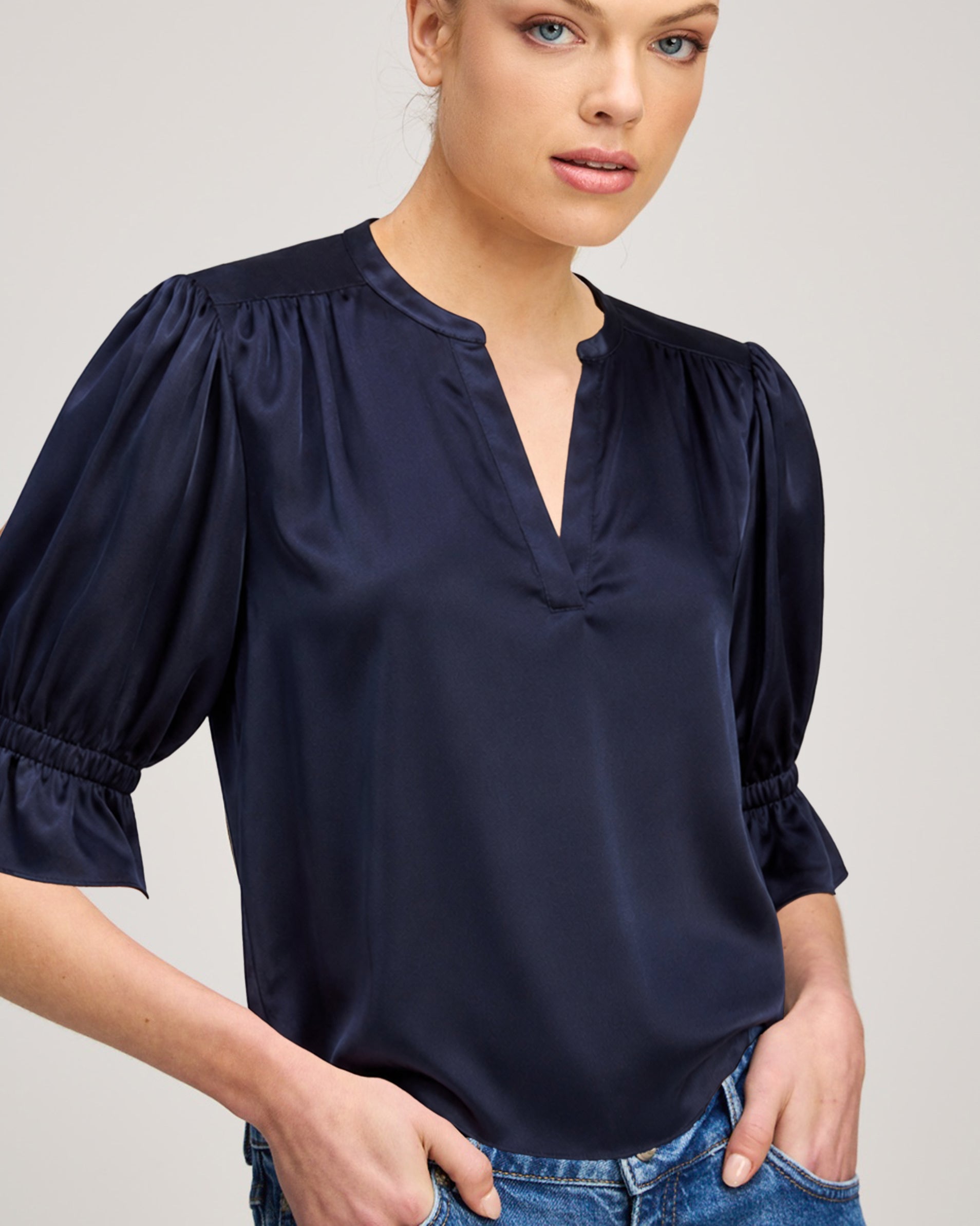 Split Neck Fiona Top