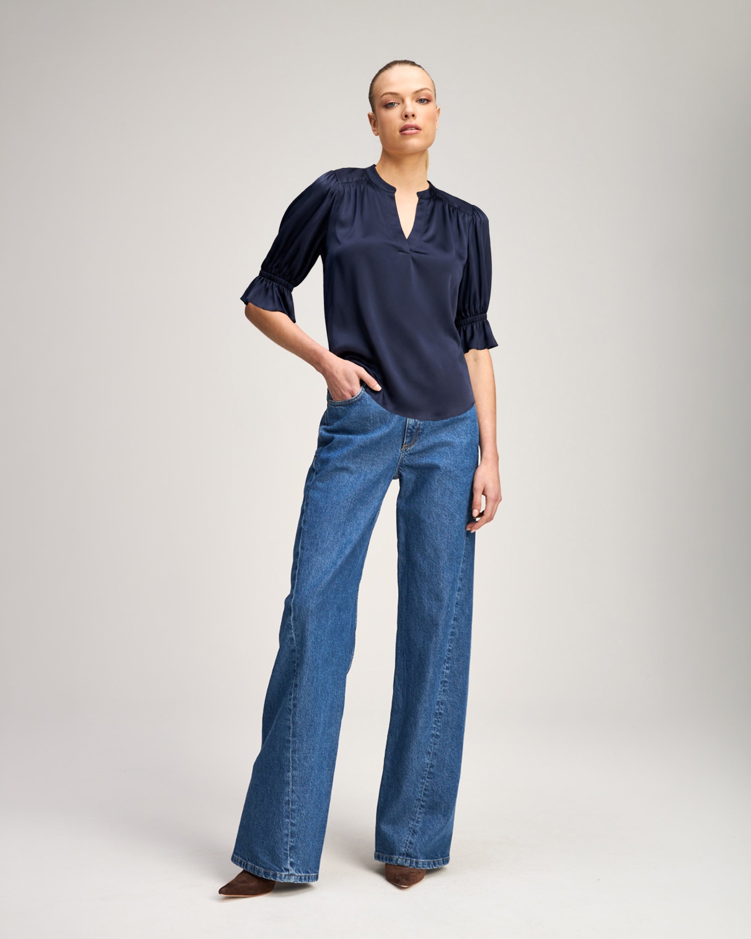 Split Neck Fiona Top
