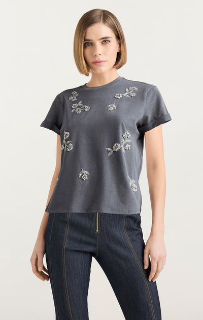 Diamond Vines Washed Bree Tee