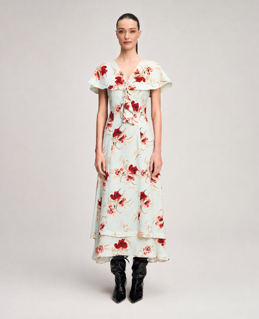 Wilted Poppy Antonetta Dress