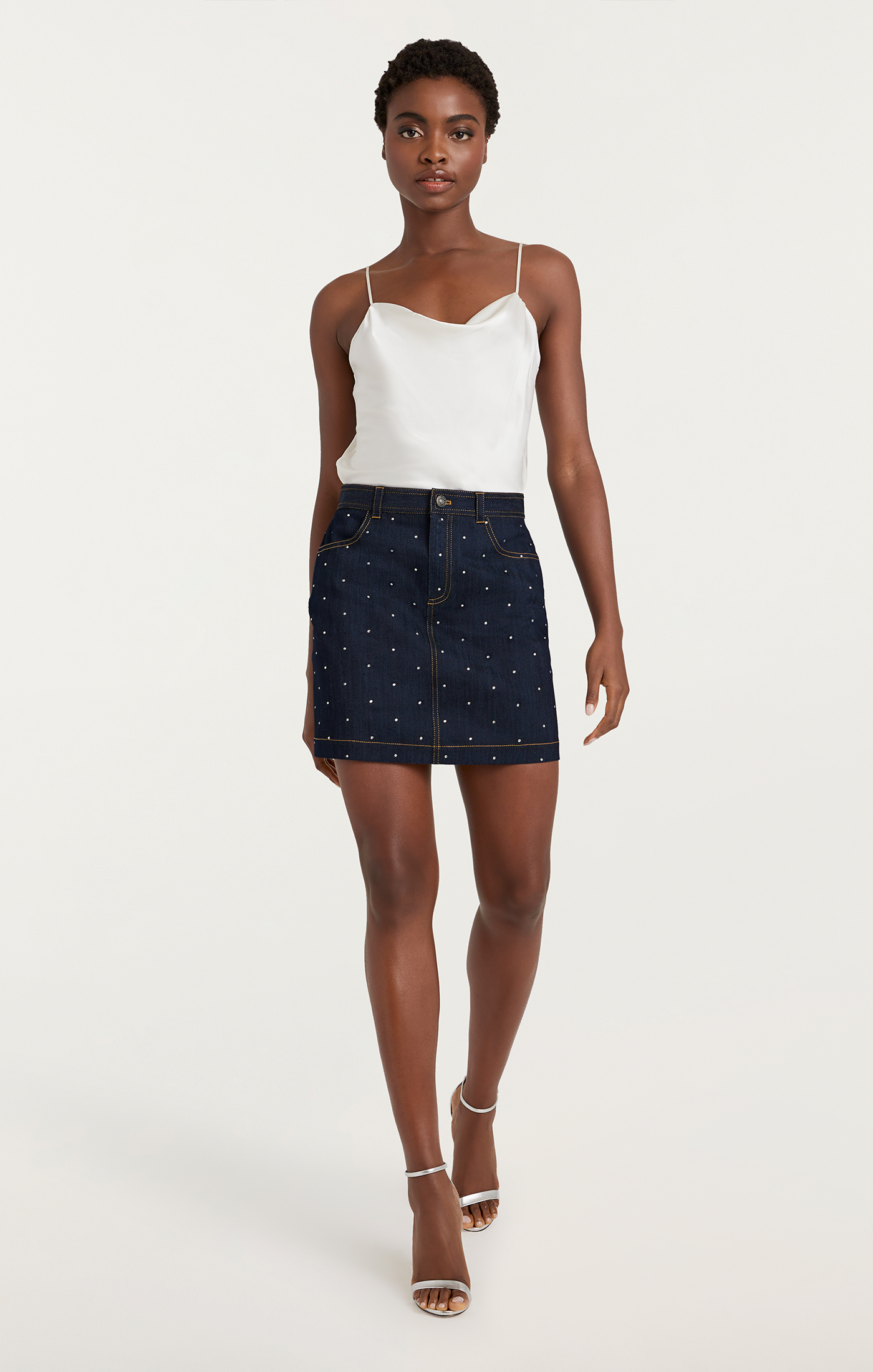 Ditsy Rhinestone Lynette Skirt Cinq Sept