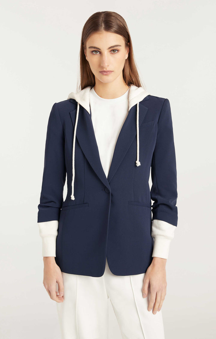 Womens hooded blazer hotsell