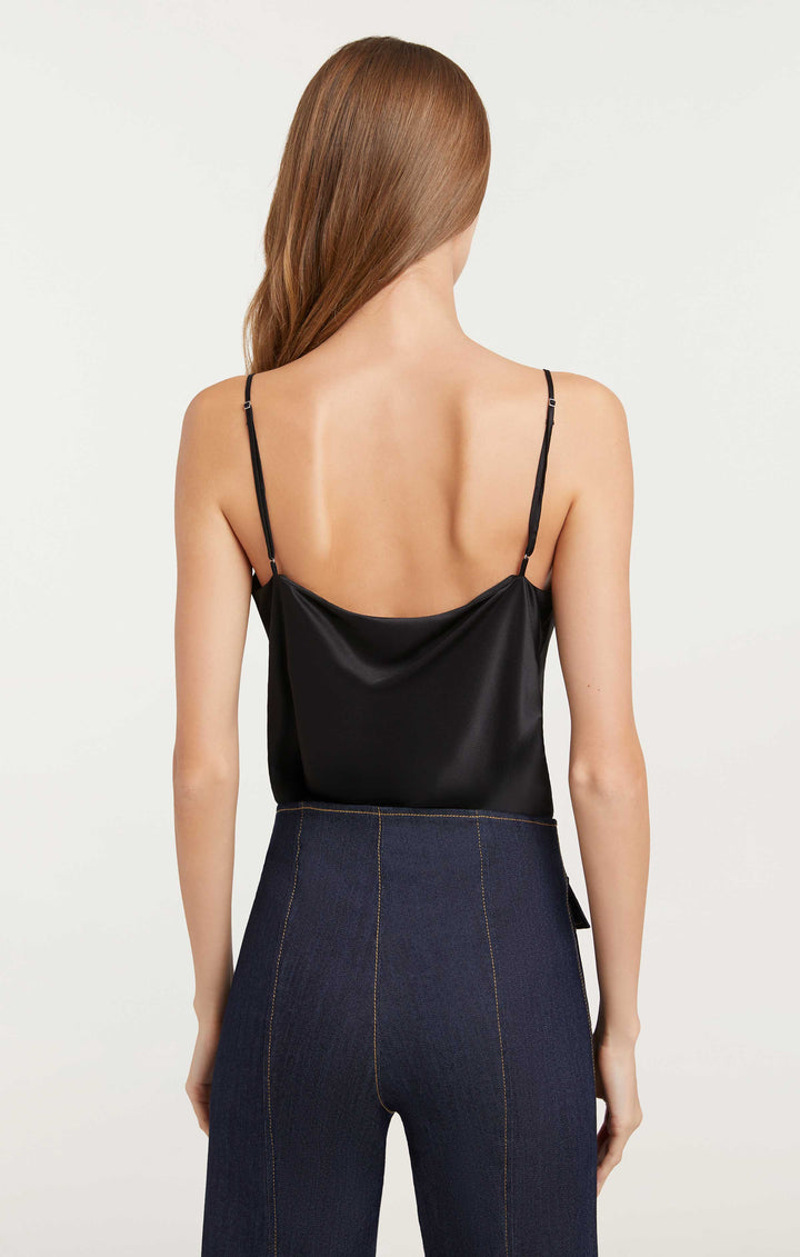 OMMO IRREGULAR SHIRRING CAMI OP ブラック38 Marta Cami – Cinq à Sept