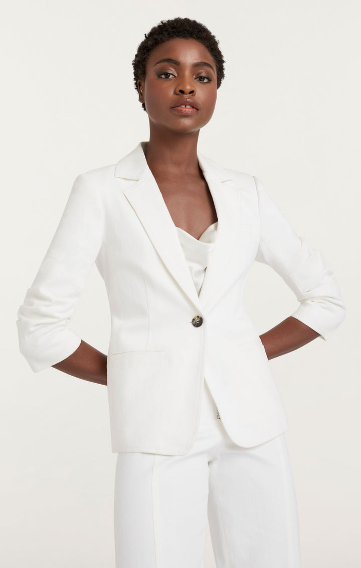 ジャケット WHITE COTTON BLAZER Single Breasted Cotton Blazer - White | Levi's® US